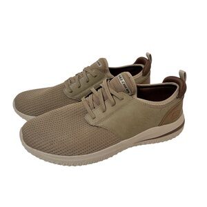 Skechers Men’s Delson 3.0 Mooney Tan and Brown Sneakers Size 12